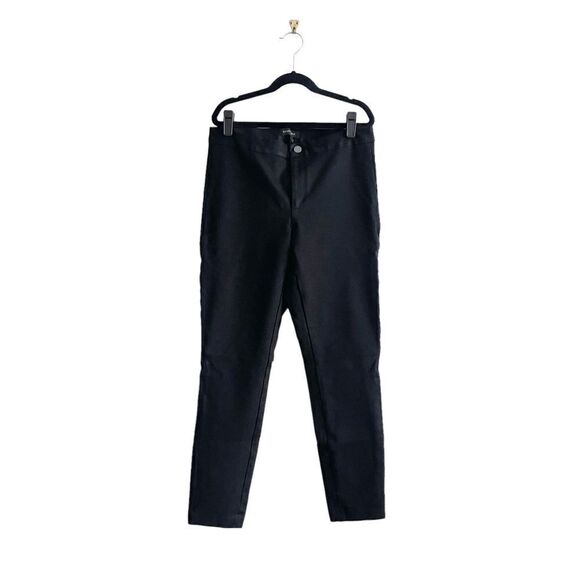 Banana Republic Ponte Legging Black Pants Women's 8 Stretch Zip Up - Picture 3 of 15
